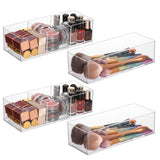 LONTOHCE Acrylic Organizer 4-piece Makeup Organizer Countertop For Drawers Organizer Storage Bathroom Organizers And Storage Is A Good Choice For Desktop Finishing