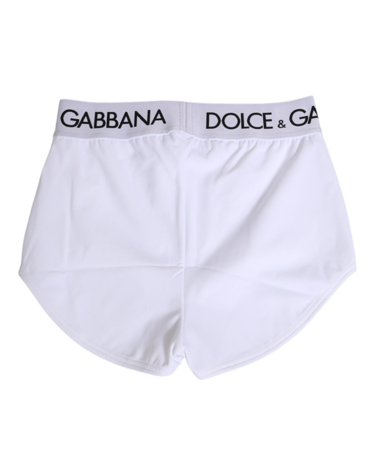 Dolce & Gabbana White Nylon Logo Waistband Shorts Underwear