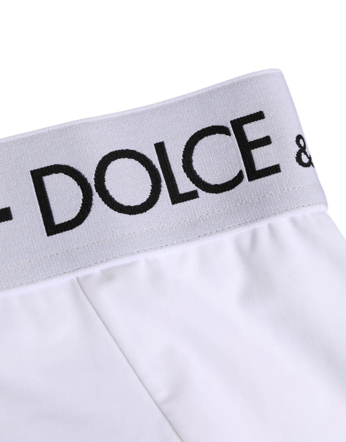 Dolce & Gabbana White Nylon Logo Waistband Panty Underwear