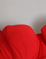 Dolce & Gabbana Red Nylon Swimsuit 2 Piece Top Bottom Swimwear