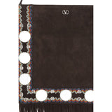 Valentino Garavani Brown Calf Leather Bos Taurus Shoulder Bag