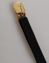 Dolce & Gabbana Black Floral Lace Nylon Strap Garter Underwear