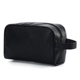 Men's Travel Cosmetic Bag - PU Leather Toiletry Organizer
