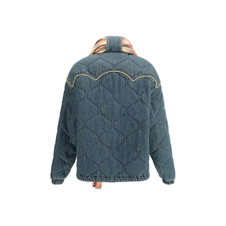 MARBELL Blue Cotton Denim Jacket