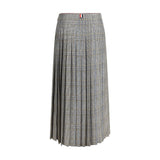 Thom Browne Multicolor Silk Midi Skirt