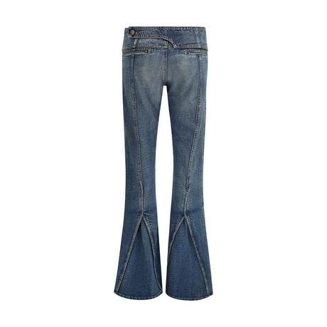 Coperni Blue Polyester Flared Jeans
