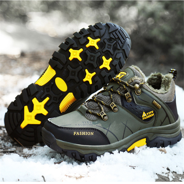 Men's High-Top Anti-Slip Hiking Shoes for Outdoors