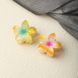Mini Plumeria Claw Hair Clip