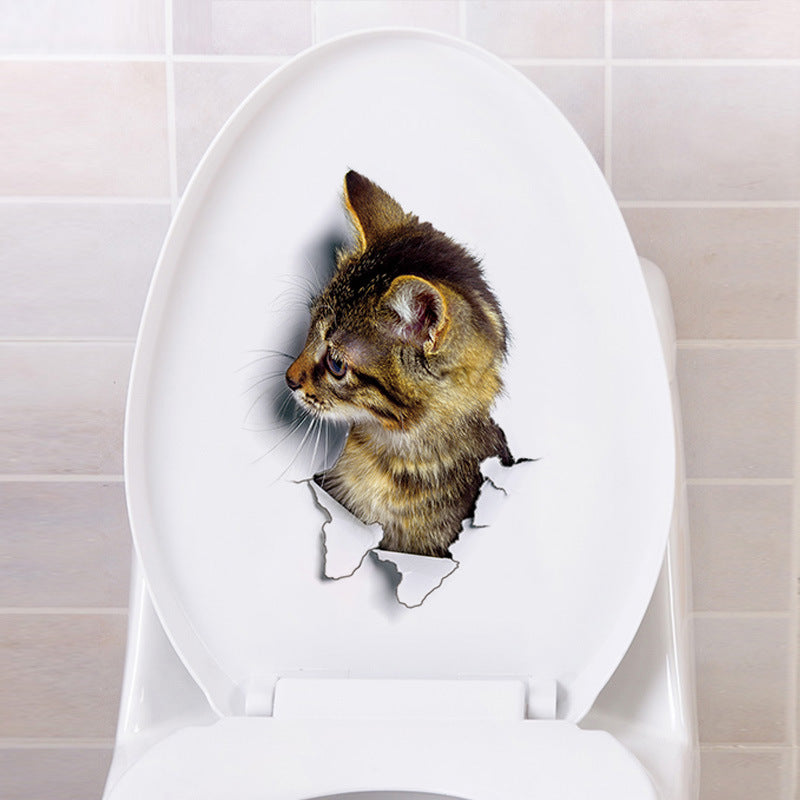 3D Self-Adhesive Cat Wall Stickers for Home Decor
