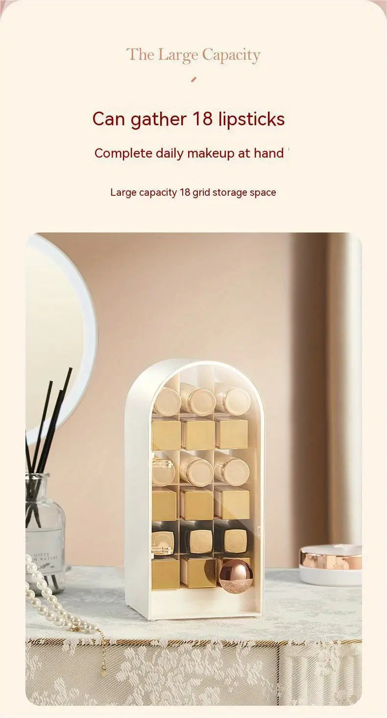 Lipstick Organizer and Storage Box with 18 Capacity