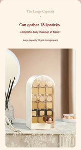 Lipstick Organizer and Storage Box with 18 Capacity