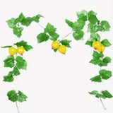 2 Pieces Fake Plastic Grapes Vines for Home Decor