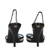 Valentino Garavani Black Leather High Heel Pumps
