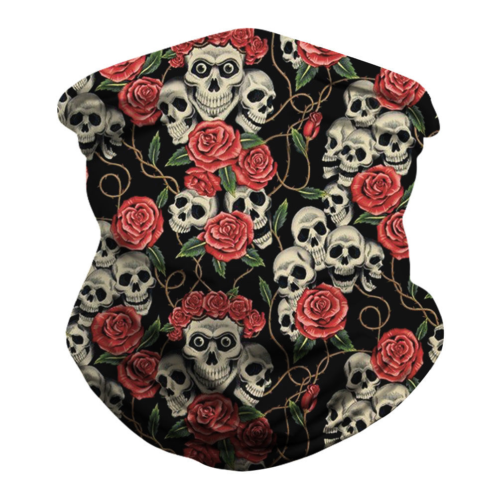 2020 Skull Pattern Multifunctional Outdoor Sports Scarf