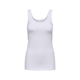 Only White Cotton Tank Tops