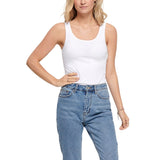Only White Cotton Tank Tops