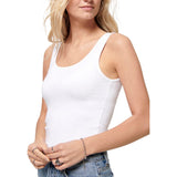 Only White Cotton Tank Tops