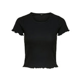 Only Black Polyester T-Shirt