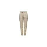 Only Beige Viscose Casual Pants