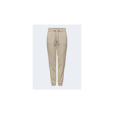 Only Beige Viscose Casual Pants