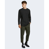 Jack Jones Black Cotton Long Sleeve T-Shirt