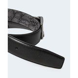 Alviero Martini Prima Classe Black Leather Regular Belt