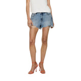 Only Light Blue Cotton Shorts