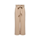 Only Beige Viscose Casual Pants