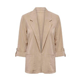 Only Beige Viscose Blazer