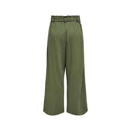 Only Green Viscose Casual Pants