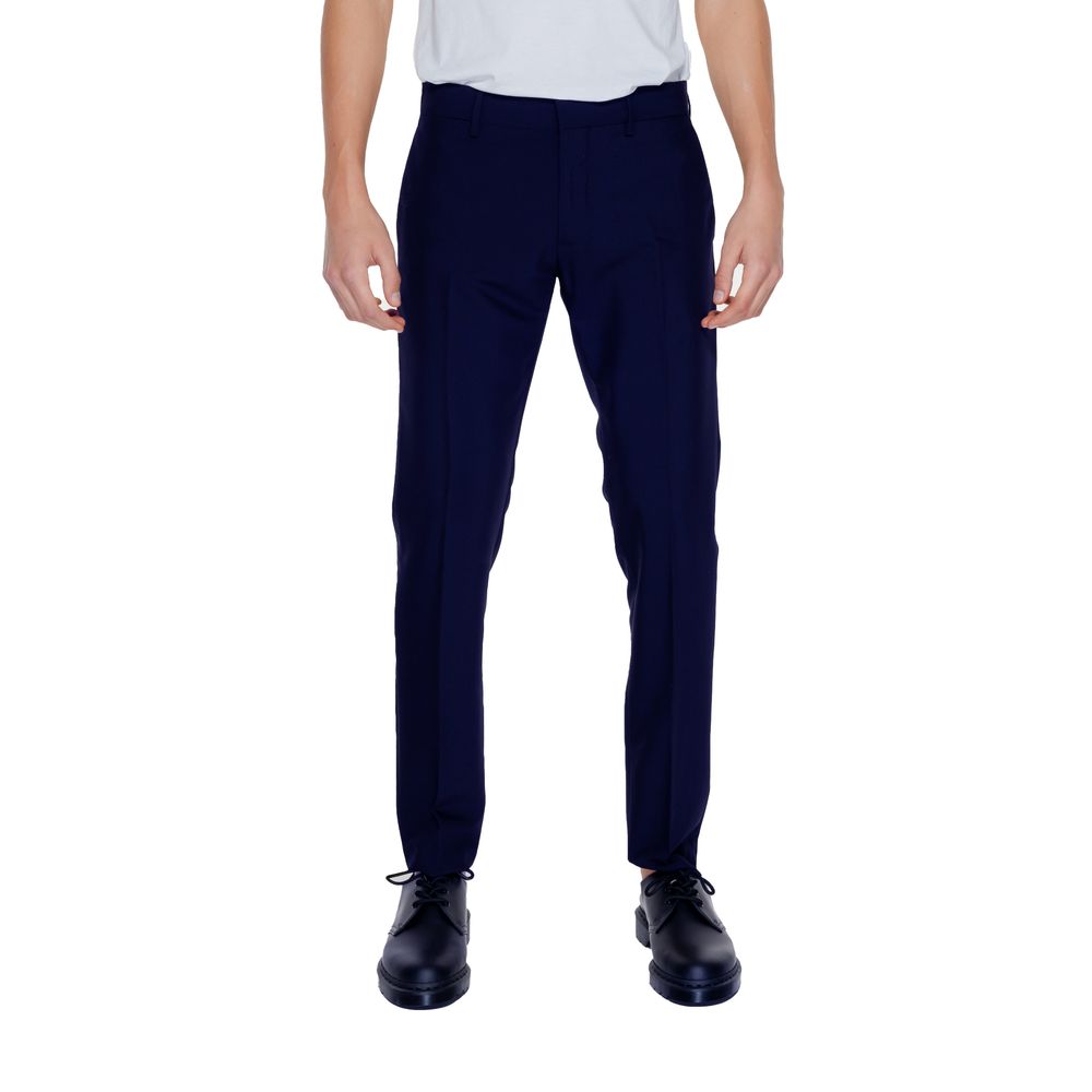 Antony Morato Blue Polyester Dress Pants
