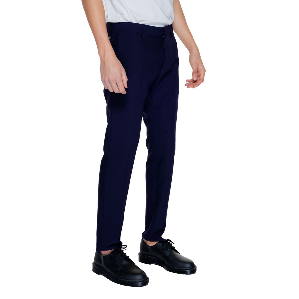 Antony Morato Blue Polyester Dress Pants