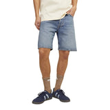 Jack Jones Blue Cotton Bermuda Shorts