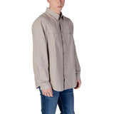 Calvin Klein Jeans Beige Recycled Cotton Shirt