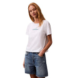 Calvin Klein Jeans White Recycled Cotton T-Shirt