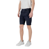 Antony Morato Blue Cotton Bermuda Shorts
