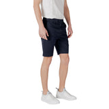 Antony Morato Blue Cotton Bermuda Shorts