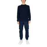 Antony Morato Blue Cotton Sweatshirt