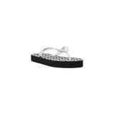 Armani Exchange Black And White Rubber Flip-Flop Sandals