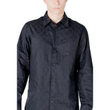 Armani Exchange Blue Cotton Shirt