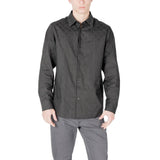 Armani Exchange Black Cotton Dress Shirt