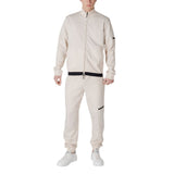 EA7 Emporio Armani Beige Cotton Sweatsuit