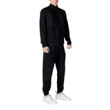 EA7 Emporio Armani Black Cotton Sweatsuit