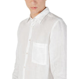 Hugo Boss White Linen Dress Shirt