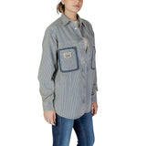 Replay Blue Cotton Blouse