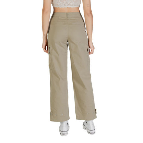 Only Beige Cotton Cargo Pants