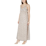 Only Beige Recycled Polyester Long Dress