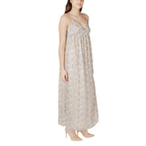 Only Beige Recycled Polyester Long Dress