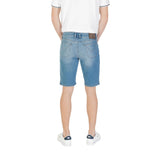 Jeckerson Light Blue Cotton Bermuda Shorts