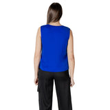 Morgan De Toi Blue Polyester Tank Tops